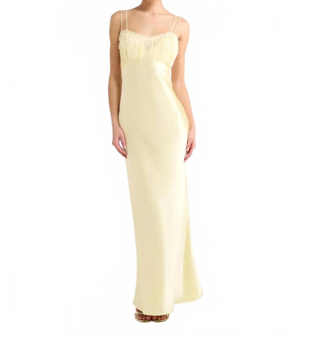 NEW RUMORED antique maxi dress in custard